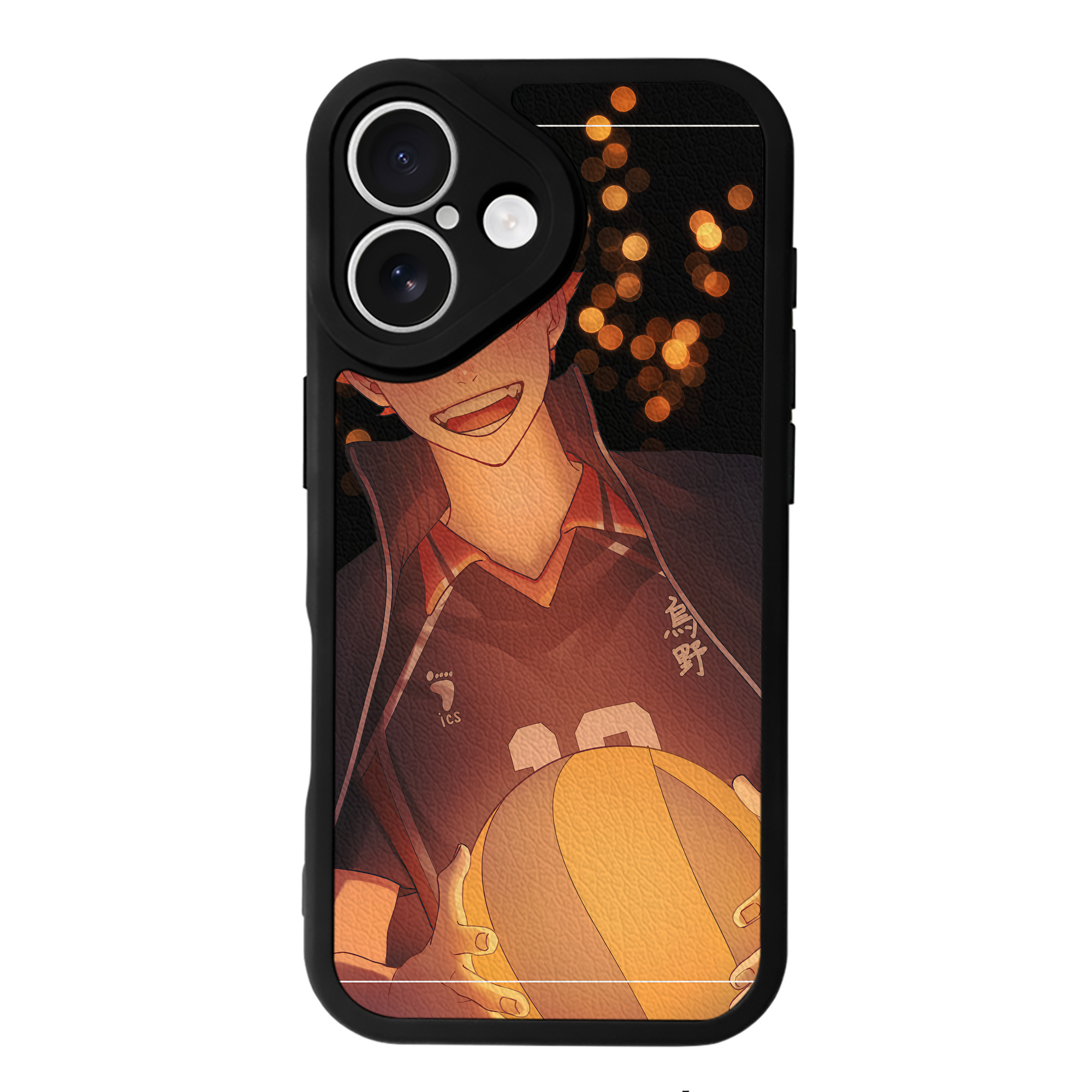 （画像用） ハイキュー!! Haikyu!! 【iPhone 16シリーズ対応】シリコンスマホケース（レザー調） 材質：シリコン
